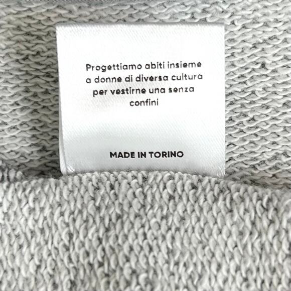 Colori Vivi Italian Embroidered Grey Sweatshirt - Picture 9 of 9